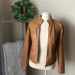 New Look faux leather motto jacket